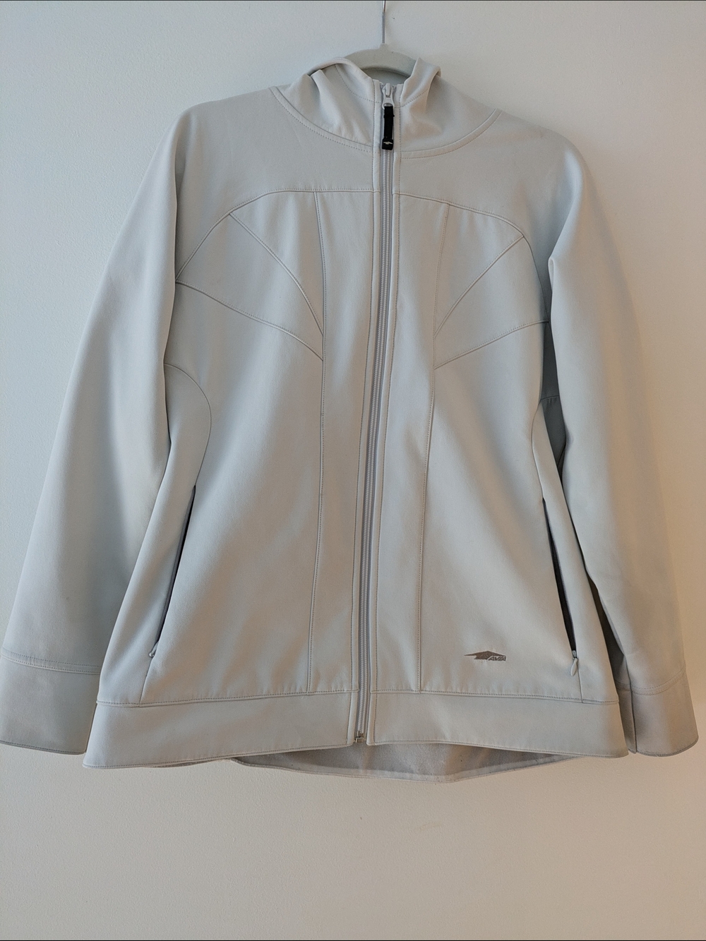 3/$20 Bundle Deal, AVIA White Women's Zip-Up Jacket with Hood, Large